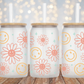 Flower Smiley Face - 16oz Cup Wrap