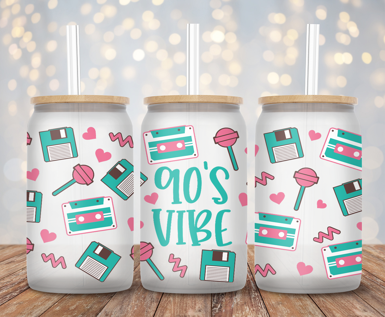 90s Vibe - 16oz Cup Wrap