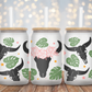 Bull Skull Monstera- 16oz Cup Wrap