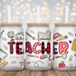 Teacher Leopard Red - 16oz Cup Wrap