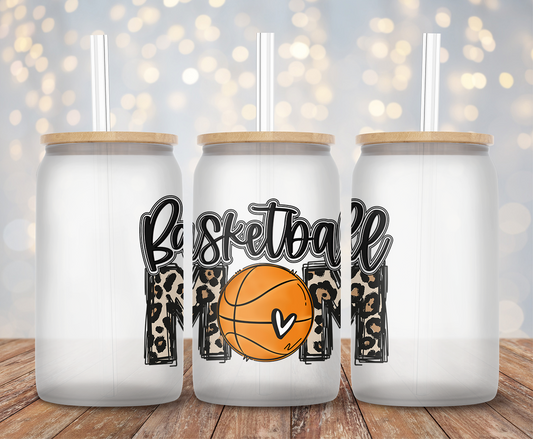 Basketball Mom Cheetah - Decal