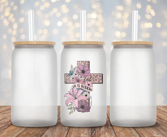 He Is Risen Floral- Decal