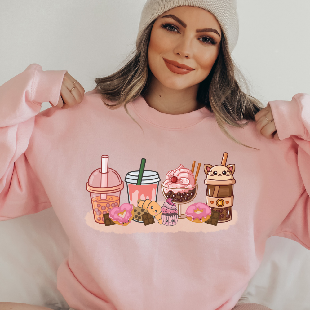 Boba Cups  -  Full Color Transfer