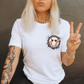 Baseball Happy Face (Pocket Size) - Full Color Transfer