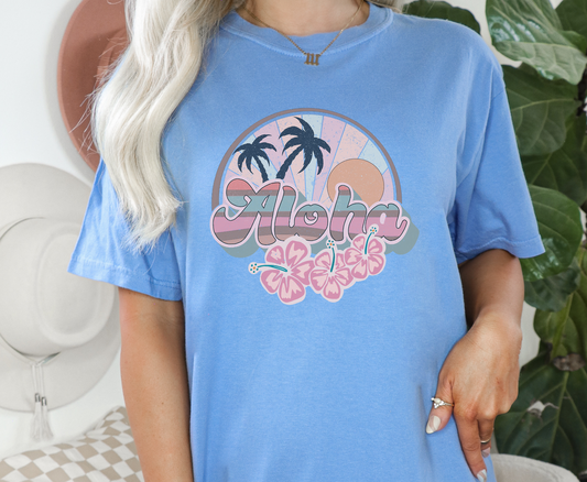 Aloha Floral -  Full Color Transfer