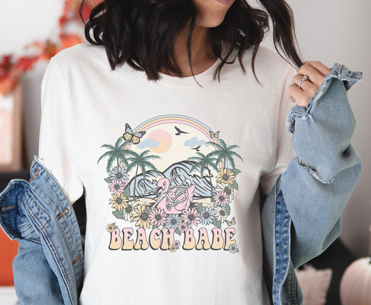 Beach Bum Floral -  Full Color Transfer